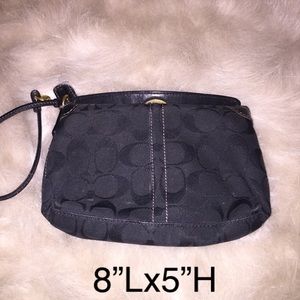 Coach Black Wristlet